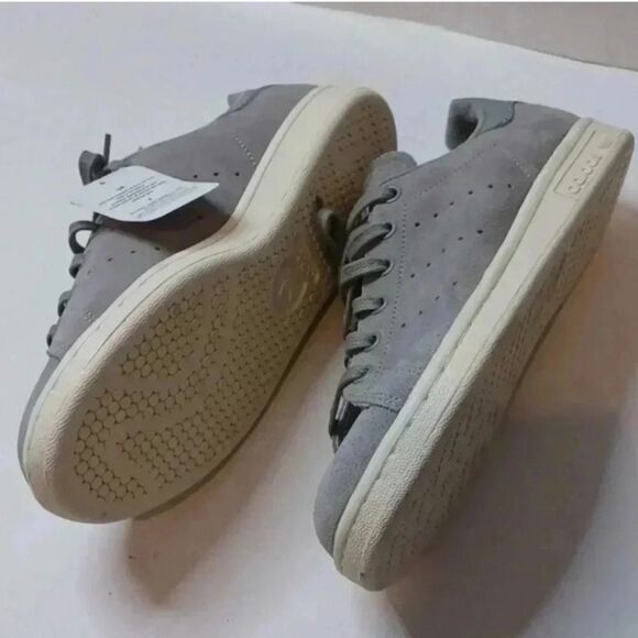 Adidas Stan Smith J Grey Suede - Picture 7 of 16